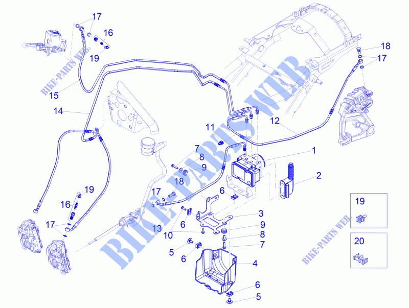 ABS Brake system para MOTO GUZZI Eldorado E4 ABS 2017